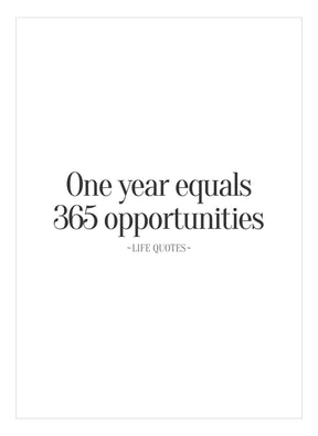 Art Card - One Year Equals - Incado
