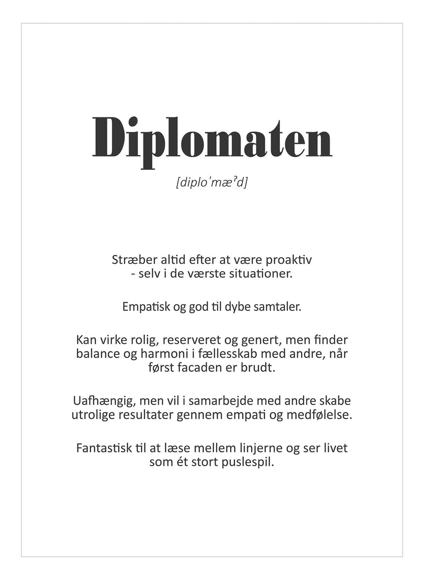Art Card - Diplomaten - Incado