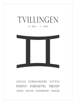 Art Card - Tvillingen - Incado