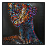 Håndlavet maleri med sort ramme - Born in Colors - Incado