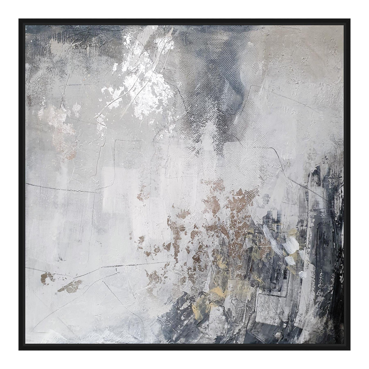 Maleri - Speculation I - Unika 100 x 100  cm Håndmalet maleri