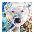 Polar Bear 70 x 70  cm Lærredstryk