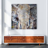 Lærredstryk - Elephants gaze - Incado