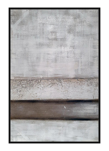Håndlavet maleri med sort ramme - Below Horizon - Incado