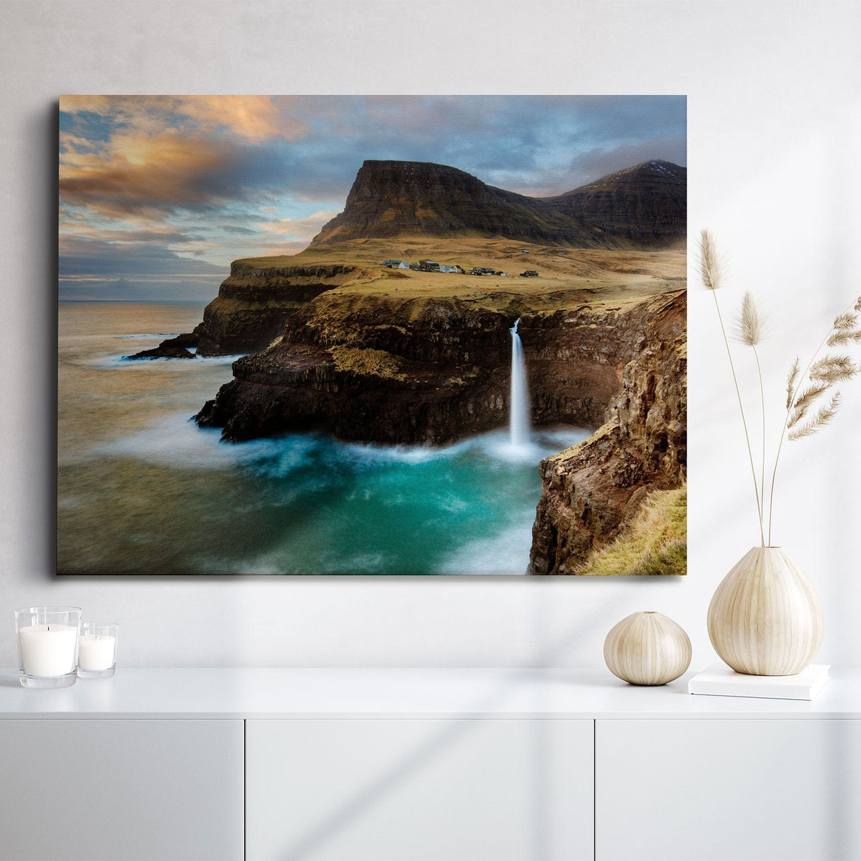 Gasadalur - 90 x 120cm - Lærredstryk