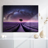 Lavender Field I - 90 x 120cm - Lærredstryk
