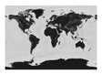 Maps in Minutes - Grey Current 70 x 100  cm Lærredstryk