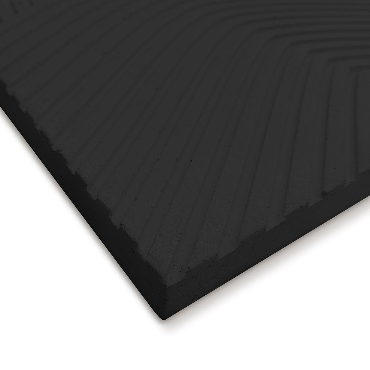 Field - Black - Shaped Art 50 x 70 cm Håndlavet