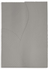 Field - Grey - Shaped Art 50 x 70 cm Håndlavet