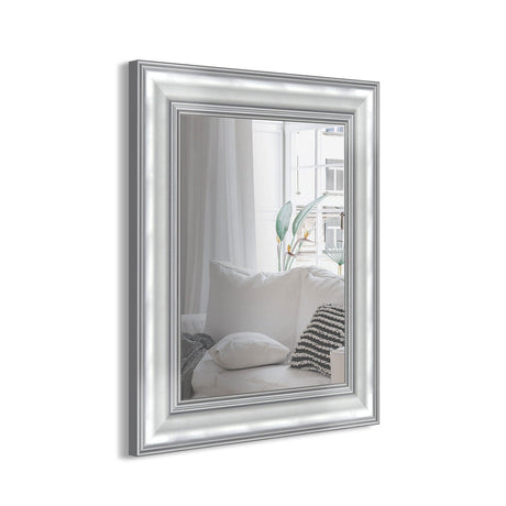 Aflangt spejl - Sølv ramme 14cm - Incado 60 x 80  cm Spejl
