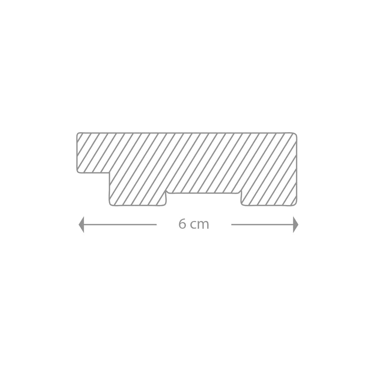 Spejl - Egetræsramme 6 cm - Incado