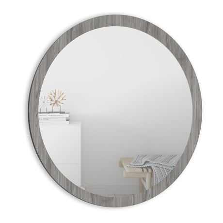 Wooden Grey - Small Ø60 cm Spejl