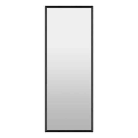 Aflangt spejl med sort aluminiumsramme - Incado