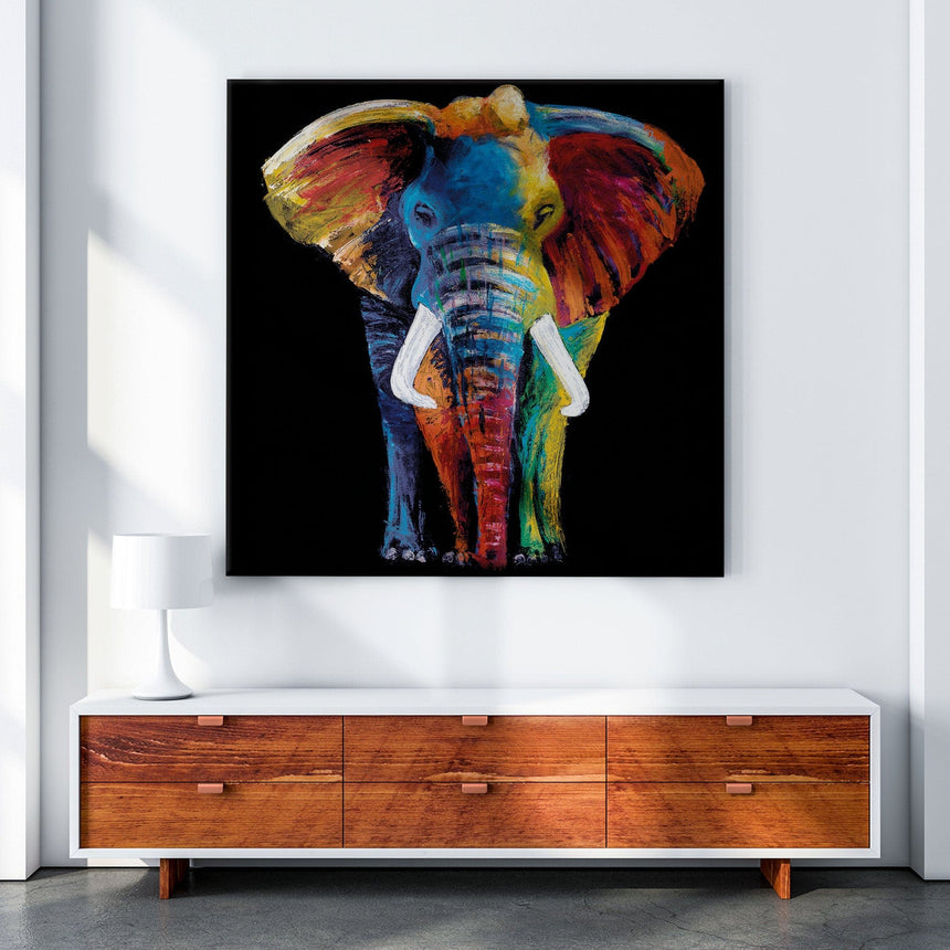 Lærredstryk - Elephant - Incado
