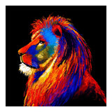 Lion 100 x 100  cm Lærredstryk
