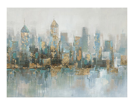 City 01 90 x 120  cm Håndmalet maleri