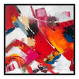 Maleri - Red Emotions - Unika 100 x 100  cm Håndmalet maleri