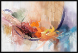 Håndlavet maleri med sort ramme - Abstract Storm III - Mixed media - Incado