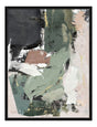 Håndlavet maleri med sort ramme - Definition of Green II - Mixed media - Incado